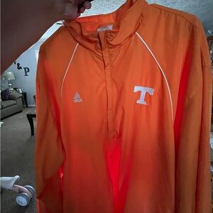 Adidas brand Tennessee three-quarter zip pullover.